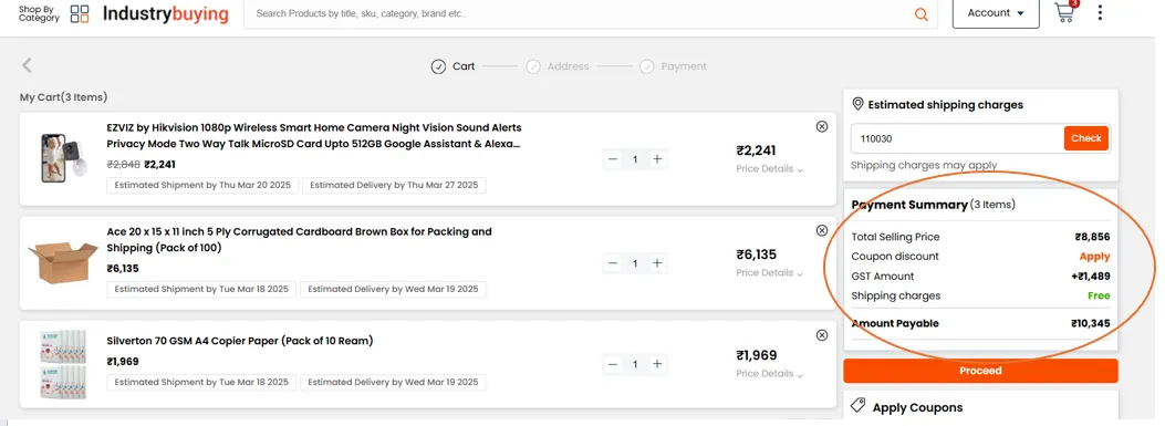 Shipping Charges
