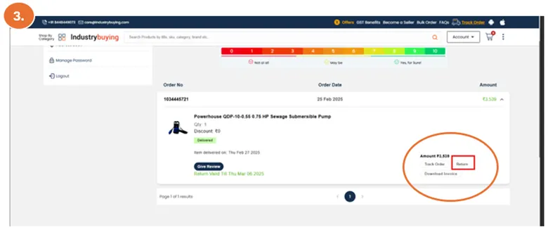 return a product