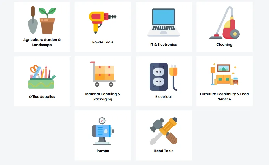 Product Categories Selling