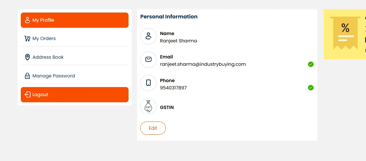 Logout Account